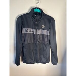 Pactimo 30 For Freedom Cycling Jacket Mens Small Black Grey Full Zip Rear Pocket